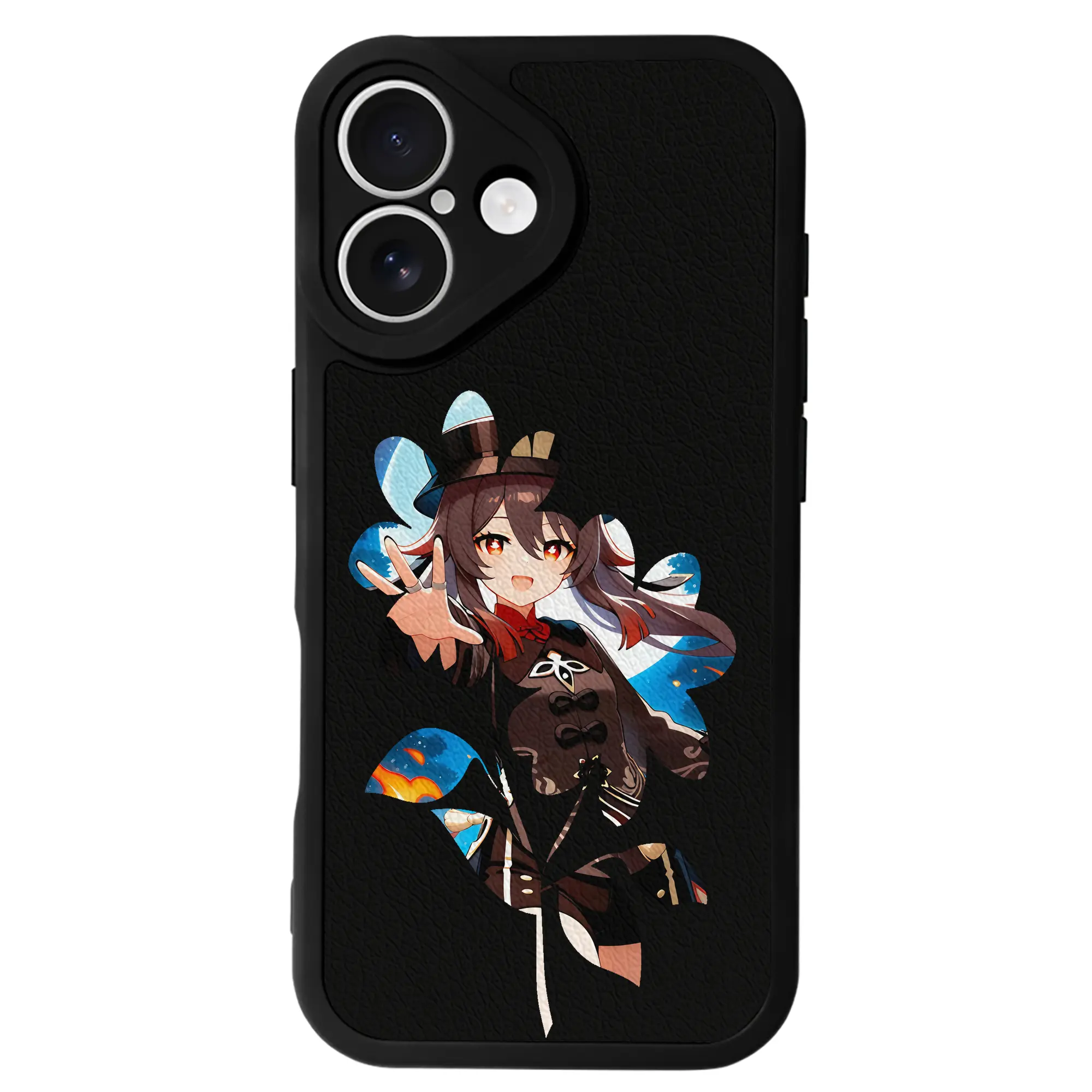 原 神 グッズ フータオ - IPhone 16シリーズ対応 ・ シリコンスマホケース ・ レザー調 ・ 高精度フィット ・ 耐衝撃 ・ ワイヤレス充電対応 ・ 精密カット